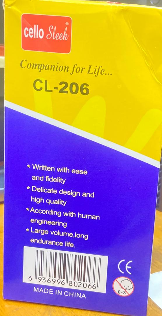 PEN CELLO SLEEK  - GEL SEMI INK PEN